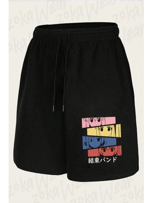 Zoka Wear Bocchi The Rock Tasari Baskılı Şort Unisex