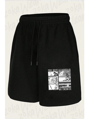 Zoka Wear Vinland Saga You Have No Enemies Baskılı Şort Unisex