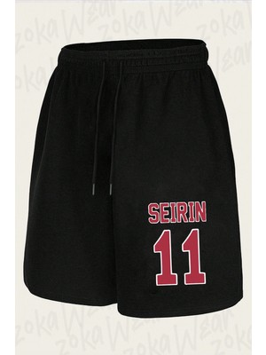Zoka Wear Tetsuya Kuroko 11 Seirin Baskılı Şort Unisex