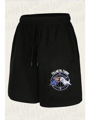 Zoka Wear Fullmetal Alchemist Fusion Nina Dog Dance Memes Baskılı Şort Unisex