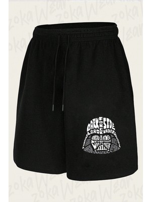 Zoka Wear Star Wars Dart Vader Baskili Unisex Si Baskılı Şort Unisex