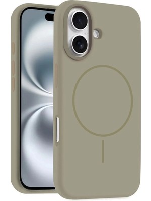 İlkyaz Fashion Ifk Joko Apple Iphone 16 Plus Kılıf Jully Magsafe Kapak - Çöl Titanyum