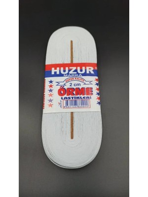 İlkyaz Fashion Ifk Beyaz - 2cm Paça Lastik Yassı Geniş 10MT