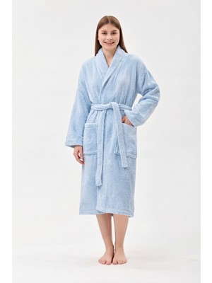 Anılsan Şalyaka Bornoz Beyaz %100 Pamuk Unisex Spa Için Ideal Kadın/Erkek