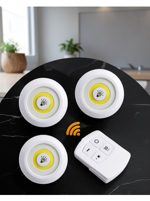 Lims Store LED Uzaktan Kumandalı 3'lü Lamba Seti UCZ3LÜLAMBA3