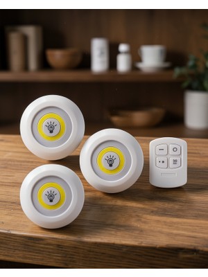Lims Store LED Mutfak Dolap Altı Işığı Uzaktan Kumandalı 3'lü UCZ3LÜLAMBA2
