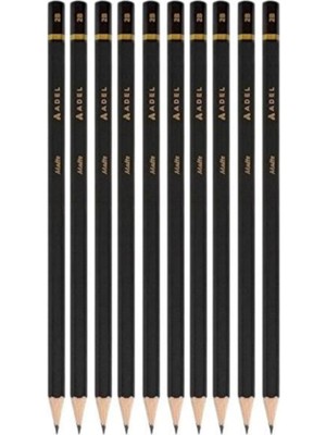 Nzm Store 10 Adet Kurşun Kalem Seti, Matte, Siyah, 10'lu Set