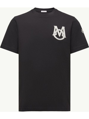 Moncler Monogram Baskılı Pamuklu Tişört L20918C000398390T032