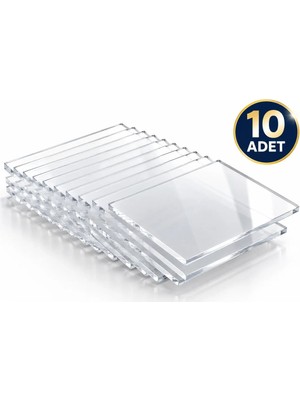 Tasarım Tabela Kare Şeffaf Pleksi 10 Adet 2 mm Akrilik Pleksi Pleksiglas Çeşitli Ebatlar 10LU Paket