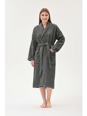 Anılsan Şalyaka Bornoz Beyaz %100 Pamuk Unisex Spa Için Ideal Kadın/Erkek