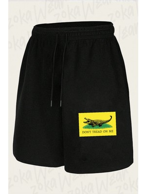 Zoka Wear Don T Tread On Me Alligator Baskılı Şort Unisex