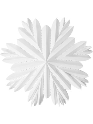 IKEA Kar Tanesi Şeklinde Beyaz Karton Yılbaşı Abajur Başlığı Ø55 cm