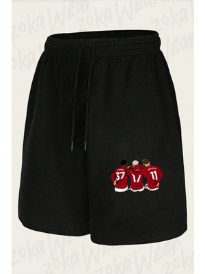 Zoka Wear Kobbie Mainoo Alejandro Garnacho Rasmus Hojlund United Baskılı Şort Unisex