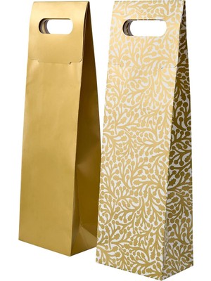 IKEA 2'li Altın Hediye Poşeti 13X9X41 cm