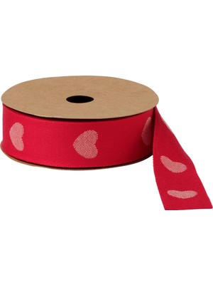 IKEA Kırmızı Hediye Paketi Kurdelesi 2,5 cm x 5 M