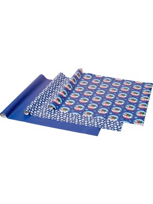 IKEA 3'lü Mavi Hediye Paketi Kağıdı 70 cm x 3 M