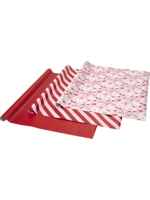 IKEA 3'lü Desenli Hediye Paketi Kağıdı 70 cm x 3 M