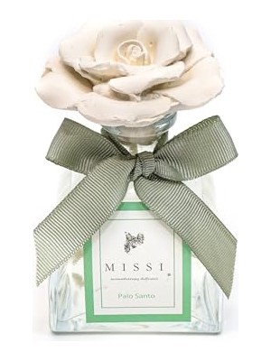 Ceylan Adam Şişe, 130 ml Lotus Seramik Taşlı Palo Santo Oda Kokusu