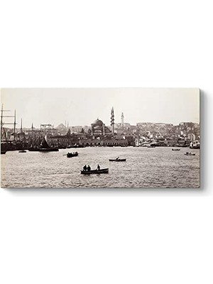 Ceylan Adam Eski Istanbul Denizi Tablosu 160 x 80