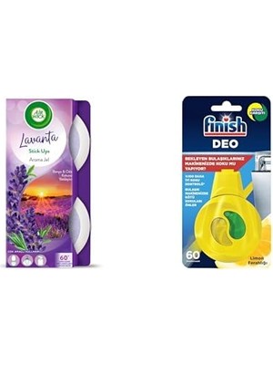 Ceylan Adam Jel Stick Up Küçük Alanlara Özel Oda Kokusu Lavanta 30 Gün Etkili ve Finish Deo Bulaşık Makinesi Kokusu - Limonlu