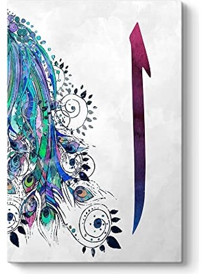 Ceylan Adam Elif Harfi Kanvas Tablosu 70 x 100