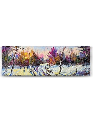 Ceylan Adam Kış Tablosu, 90X30 cm