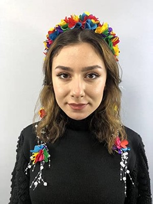 Ceylan Adam Rengarenk Lazer Kesim Incili Taç