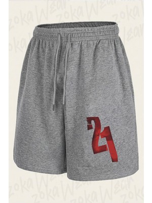 Zoka Wear 21 Grams Baski Baskılı Şort Unisex