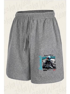 Zoka Wear Andrea Kimi Antonelli Baskılı Şort Unisex