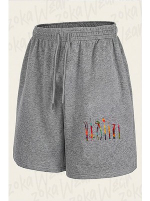 Zoka Wear Dis Hekimi Malzemeler Baskili Baskılı Şort Unisex
