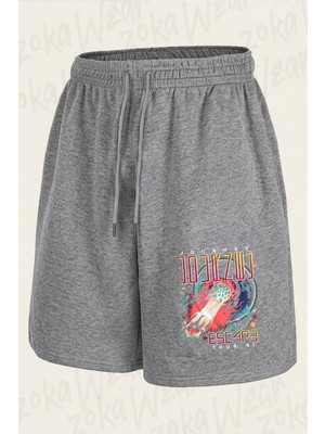 Zoka Wear Escape Tour 81 Journey Baskılı Şort Unisex
