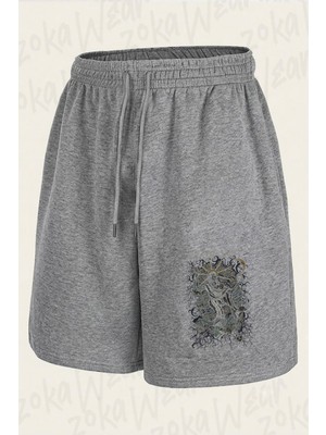 Zoka Wear Eluveitie Baski Baskılı Şort Unisex