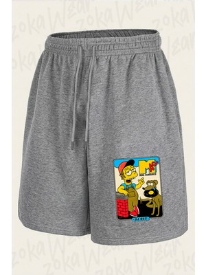 Zoka Wear Mac Desimpsons Baskılı Şort Unisex