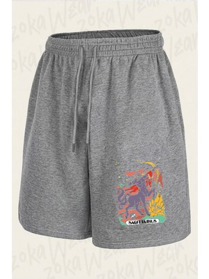 Zoka Wear Yay Burcu Baskili Baskılı Şort Unisex