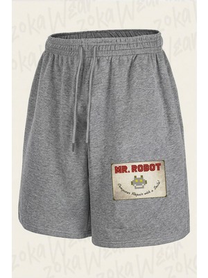 Zoka Wear Mr Robot Patch Baskılı Şort Unisex