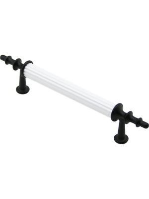 TCX Beyaz Siyah Boru Kulp 9.6 cm 10 Adet Set