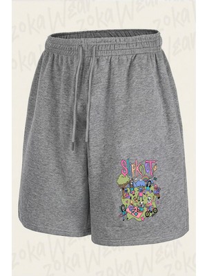 Zoka Wear Slipknot4 Baskılı Şort Unisex