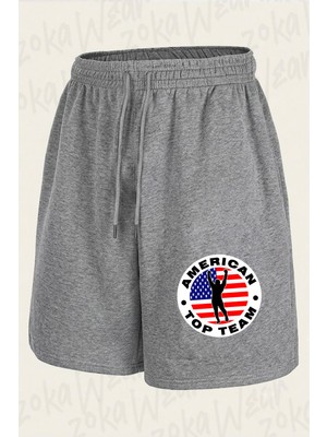 Zoka Wear American Top Team Jiu Jitsu Baskılı Şort Unisex