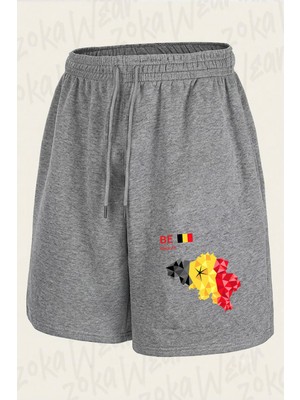 Zoka Wear Belcika Baskili Baskılı Şort Unisex