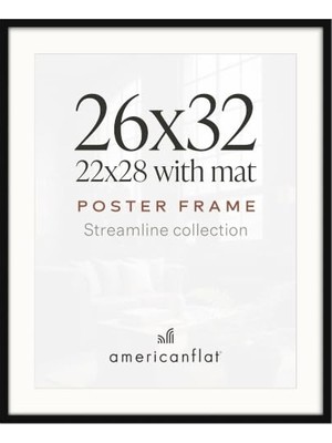Ceylan Adam Siyah 26X32 Resim Çerçevesi - Mat ile 22X28 Poster Çerçevesi Veya 26X32 Çerçeve Olarak Kullanın - Pleksiglas Kapaklı Ince Kenarlıklı Fotoğraf Çerçevesi - Dikey Veya Yatay Duvar Ekranı