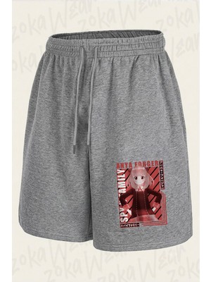 Zoka Wear Spy x Family Anya Forger Anime Karakter Baskil Baskılı Şort Unisex
