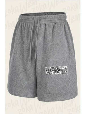 Zoka Wear Inland Saga Thorfinn Ozel Gogus Tasarim Anime Baskılı Şort Unisex