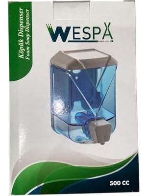 Ceylan Adam Duvara Monte Edilebilir Köpük Sabunluk, Şeffaf, Mor ve Beyaz, 500 ml