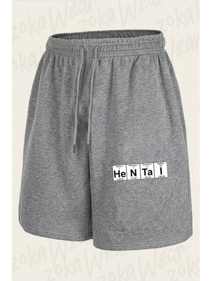 Zoka Wear Hentai Periodic Table Baskılı Şort Unisex