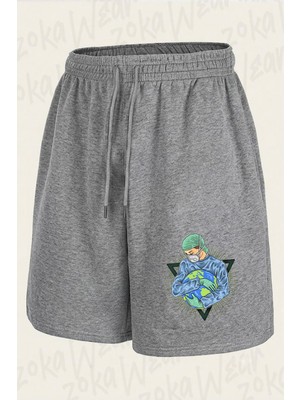 Zoka Wear Doktor Saglikcilar Hemsire Tasarim Baskılı Şort Unisex