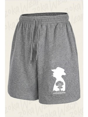 Zoka Wear Oppenheımer A Film By Christopher Nolan Movie 2023 White Edition Baskılı Şort Unisex