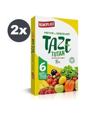 Ceylan Adam Taze Tutan Buzdolabı Poşeti, 5'li X2 Paket