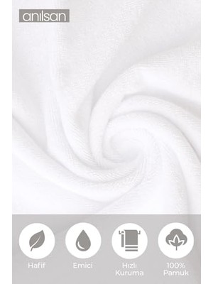 Ceylan Adam Beyaz Banyo Havlusu 90X150 cm 650 G %100PAMUK Spa ve Otel Havlusu