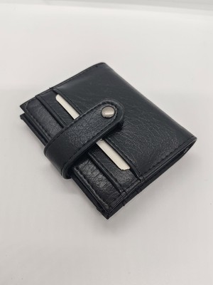 Cadde Dükkanı Çok Bölmeli Çıtçıtlı Mini Deri Cüzdan ve Kartlık