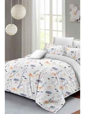 Ceylan Adam Çift Kişilik Pamuk Saten Nevresim Takımı Soft Floral Luxury, MONOHOME59941